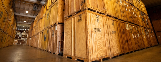 residential storage facility crates